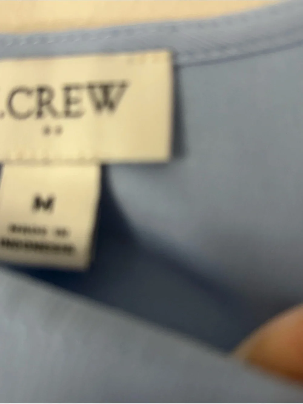 J. Crew Pale Blue Long-Sleeve Blouse